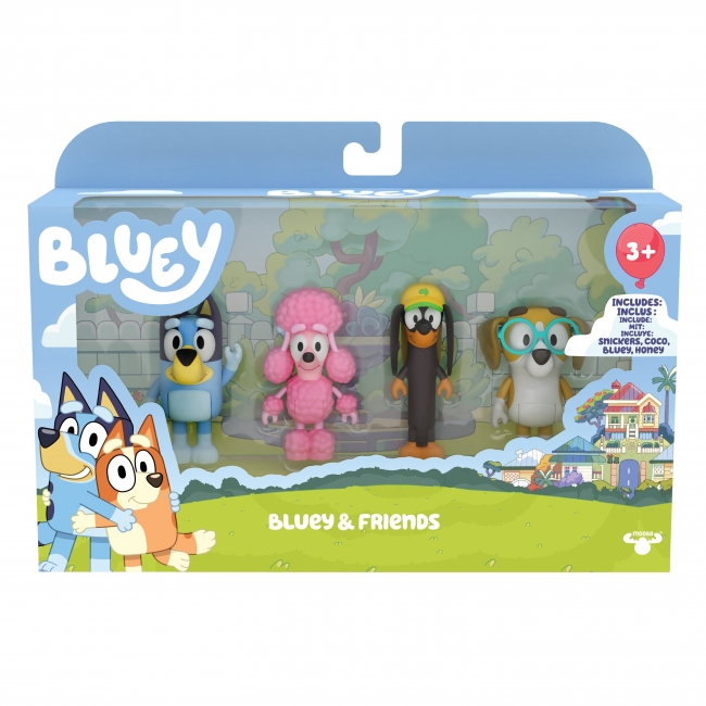 BLUEY Figure 4 Pack XS Leksaker XS Leksaker