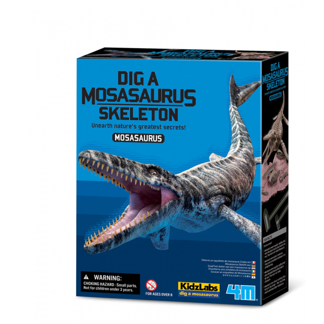 4M pysselkit "Gräv ett Mosasaurus-skelett"