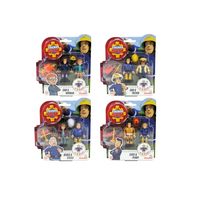 FIREMAN SAM Figurer Dubbelpack III