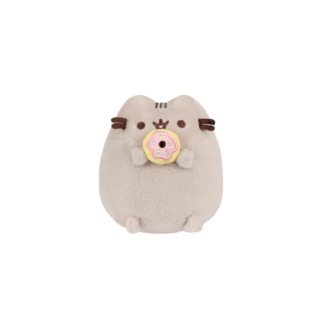 PUSHEEN Mjukdjur Sittande Pusheen med munk, 10 cm