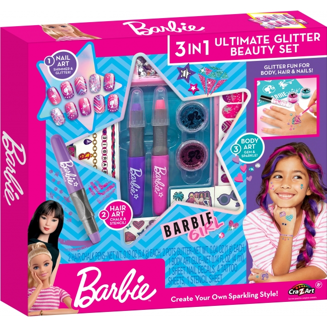 BARBIE Beauty Set 3 in 1 Ultimat glitter