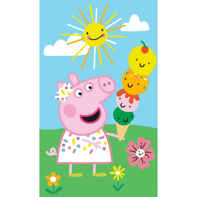 CARBOTEX PEPPA PIG handduk 30 x 50 cm