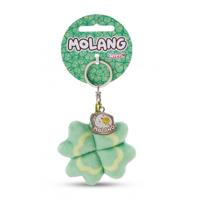 NICI nyckelring Molang med kärlekrleaf 7 cm