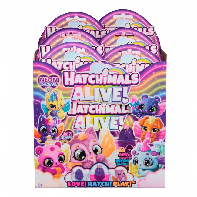 HATCHIMALS Alive blind bag Neon Rainbow