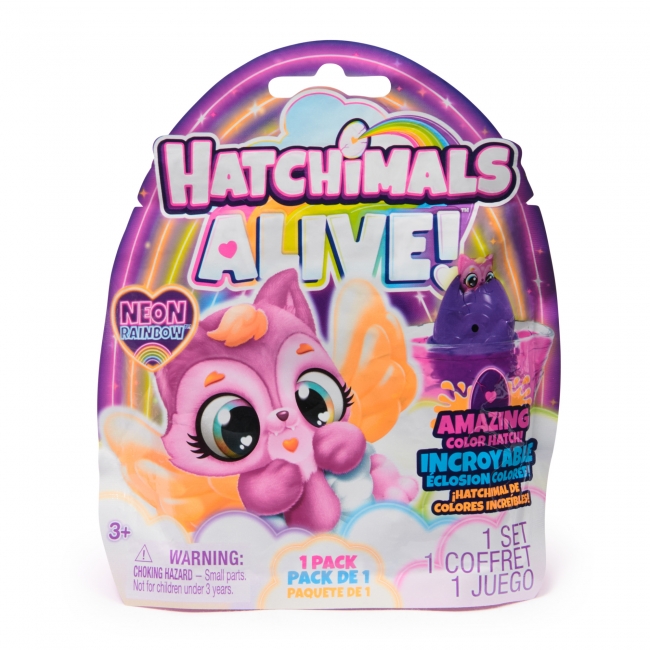 HATCHIMALS Alive blind bag Neon Rainbow