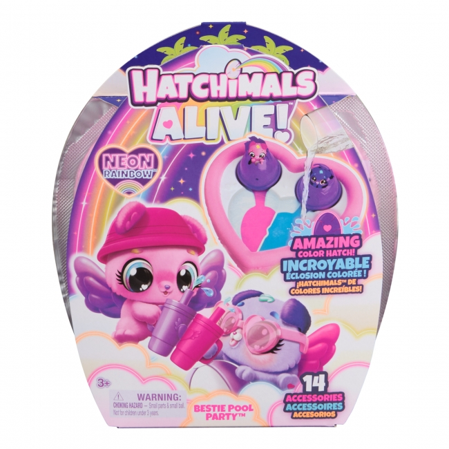 HATCHIMALS Alive playset Bestie Pool Party