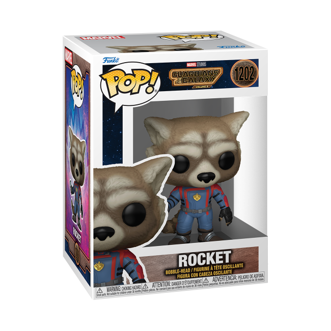 FUNKO POP! Vinylfigur: Marvel: Guardians of the Galaxy 3: Rocket