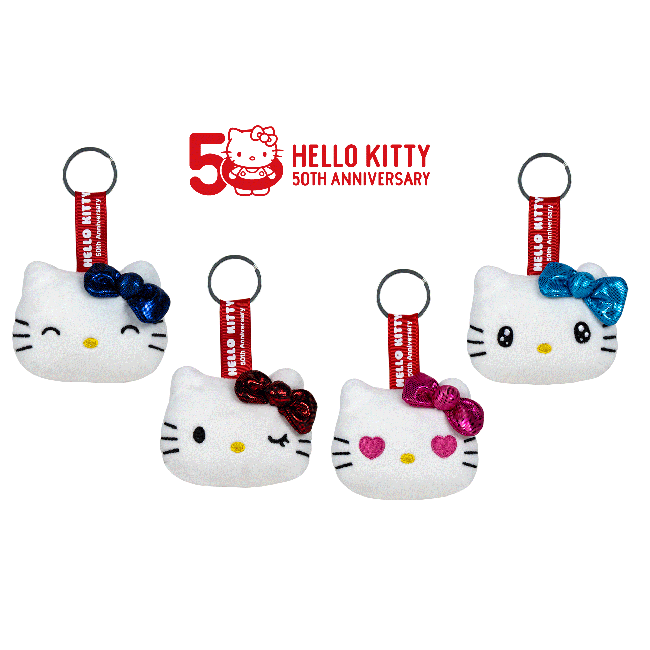 HELLO KITTY mjuk leksak – nyckelring, 7 cm