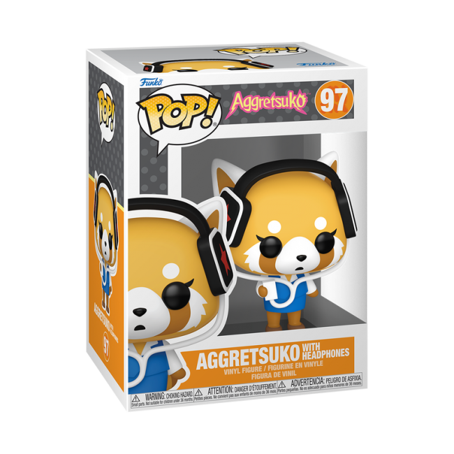 FUNKO POP! Vinylfigur: Sanrio - Aggretsuko (w/ Headphones)