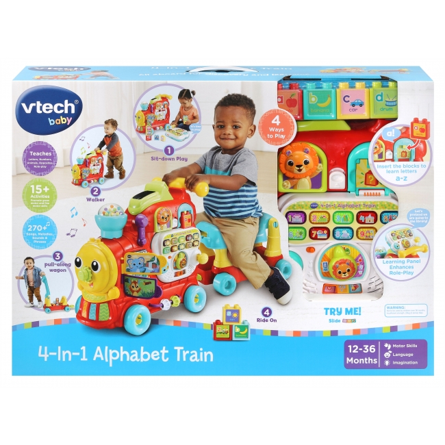 VTECH Pedagogisk leksak 4-i-1 Alfabetståg (på engelska)