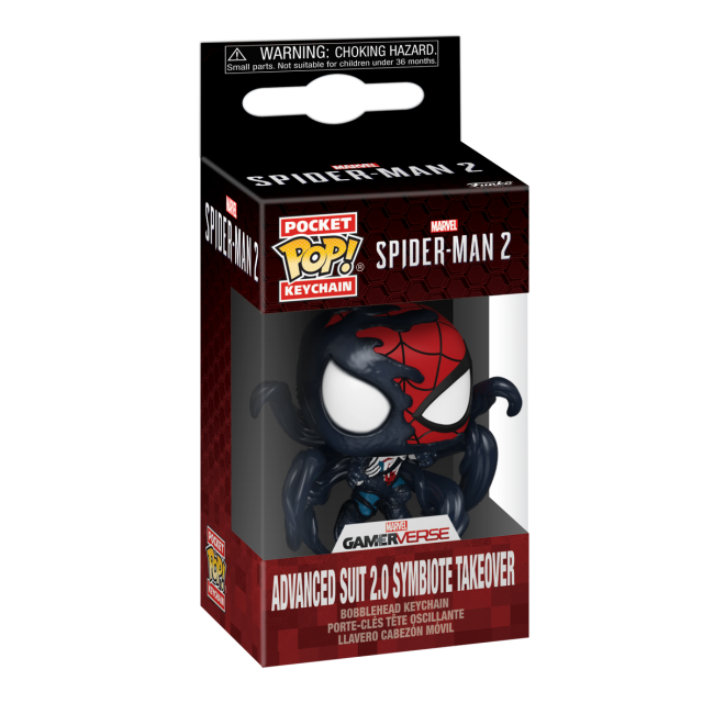 FUNKO POP! Nyckelring: Marvel: Spider-Man 2 - Advanced Suit 2.0 (Symbiote Takeover)