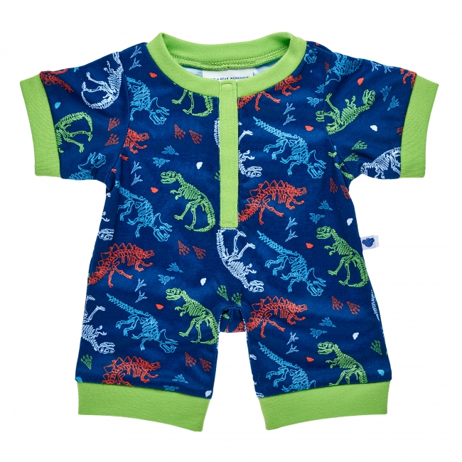 BUILD-A-BEAR blå dino pyjamas