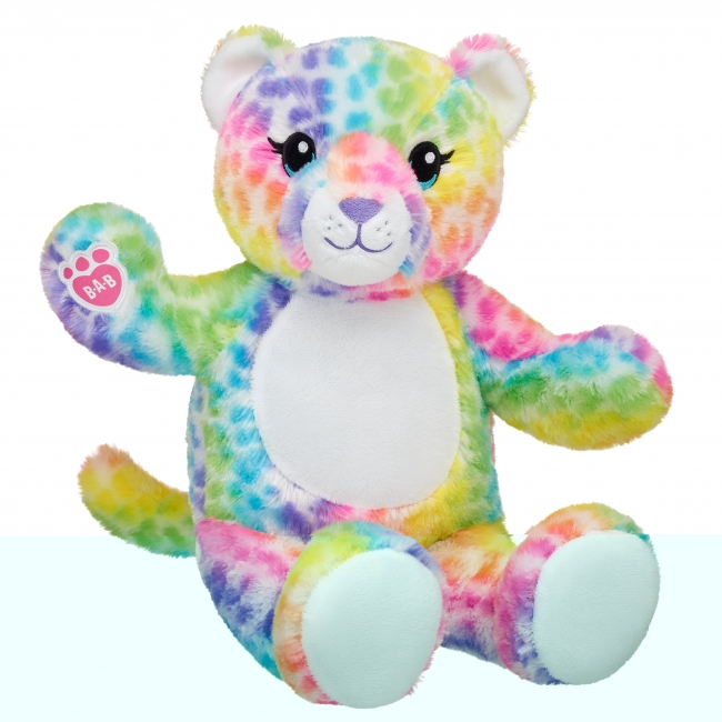 BUILD-A-BEAR RAINBOW gepard 40 cm