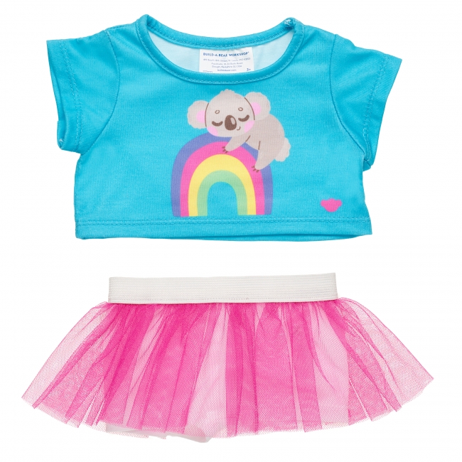 BUILD-A-BEAR RAINBOW kjolset