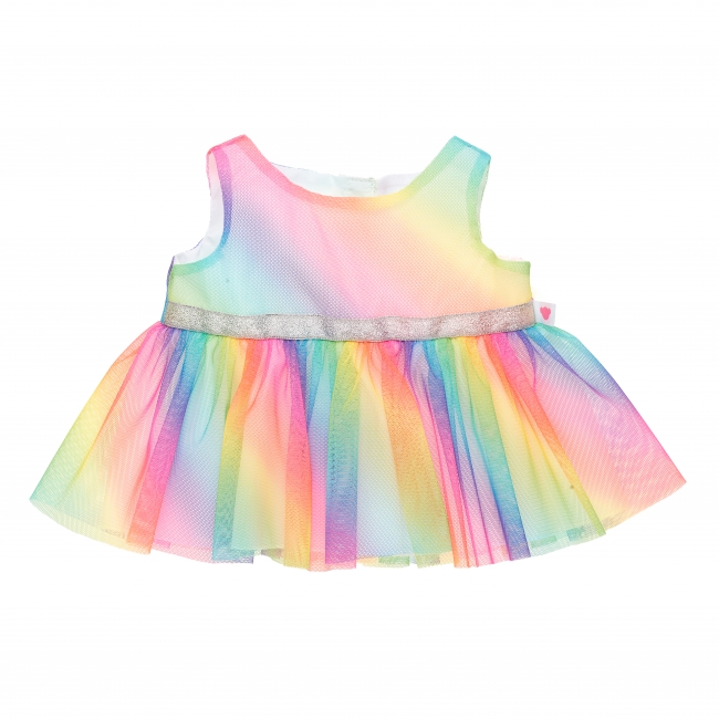 BUILD-A-BEAR RAINBOW ombre klänning