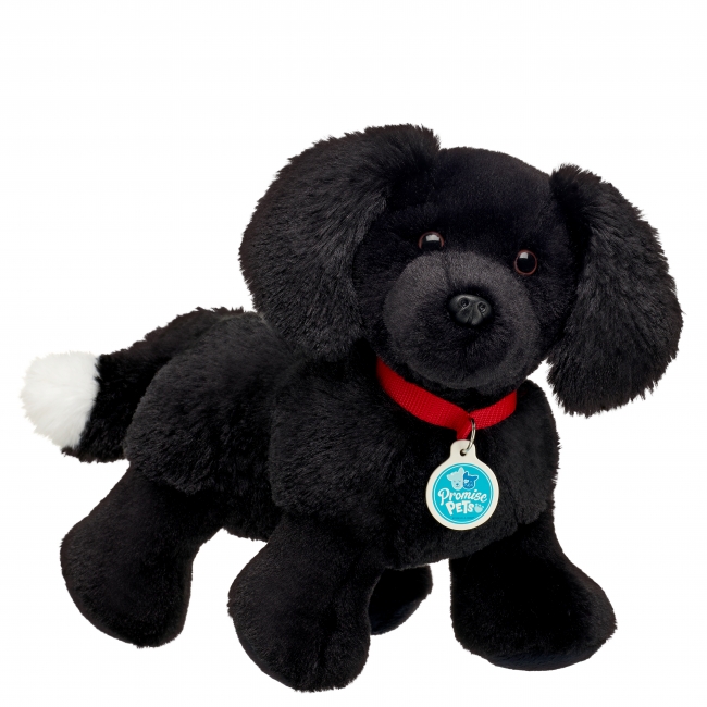 BUILD-A-BEAR PROMISE PET svart hund 30 cm