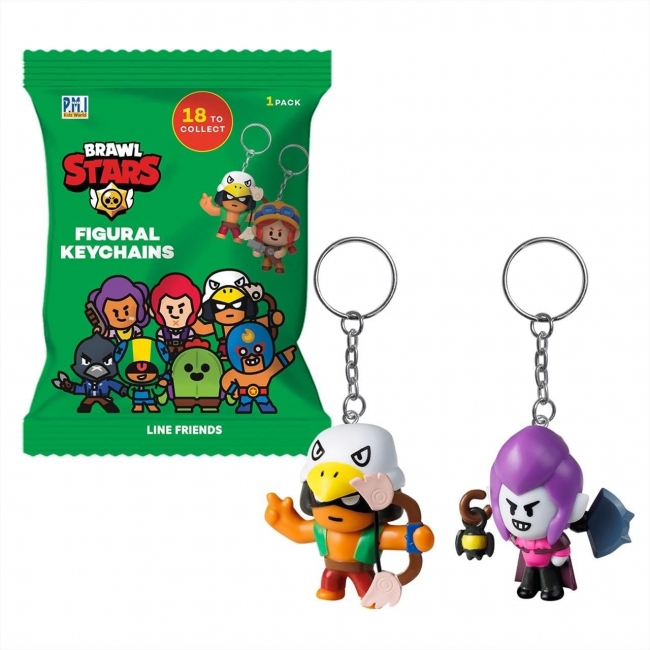 BRAWL STARS Figurnyckelring i blindförpacknig, 6 cm