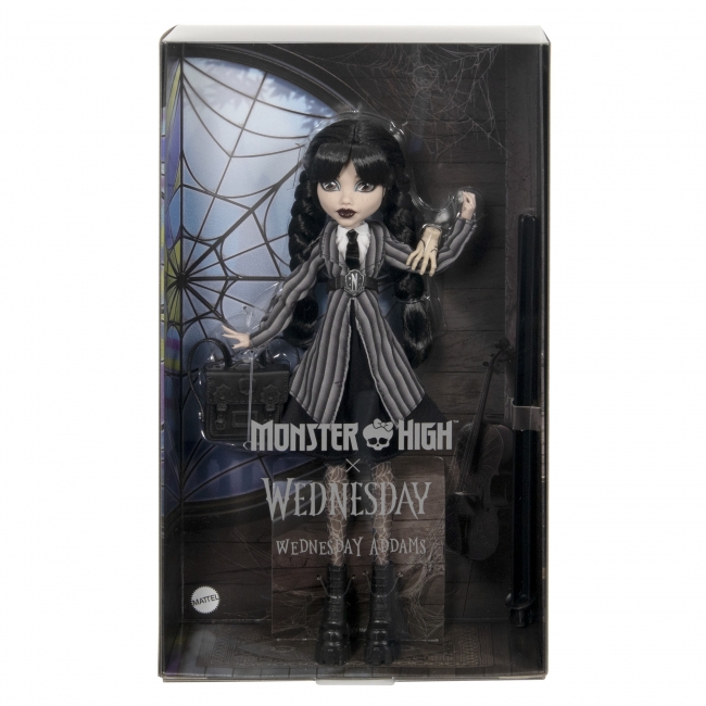 MONSTER HIGH X Wednesday Core Docka - Wednesday 27 cm