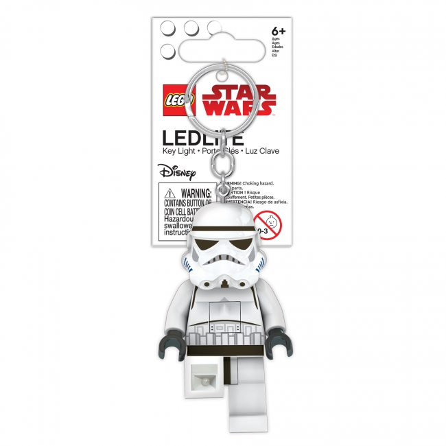 Nyckelring med LED-lampa Stormtrooper