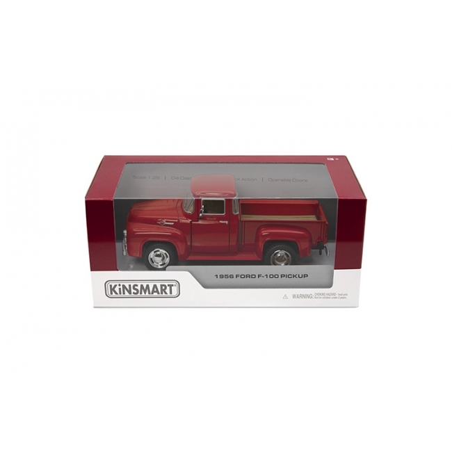 KINSMART gjuten modell 1956 Ford F-100 Pickup skala 1:38