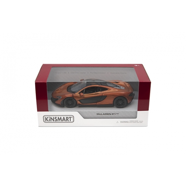 KINSMART gjuten modell McLaren P1 skala 1:36