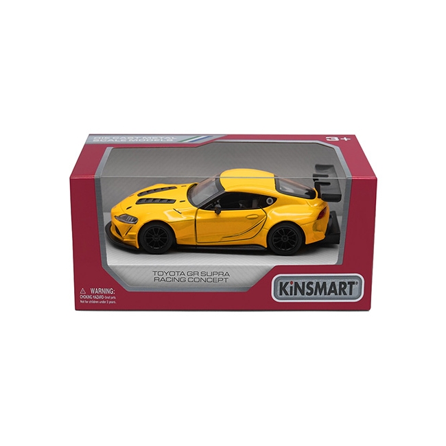 KINSMART gjuten modell Toyota GR Supra Racing Concept skala 1:38