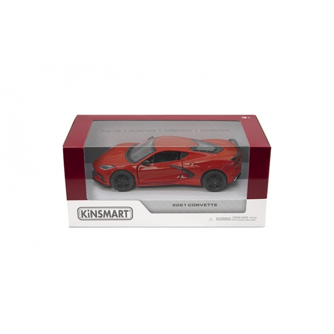 KINSMART gjuten modell 2021 Corvette skala 1:36