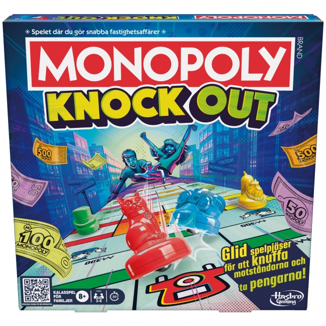 MONOPOLY Boardgame Knockout (In Swedish lang.)