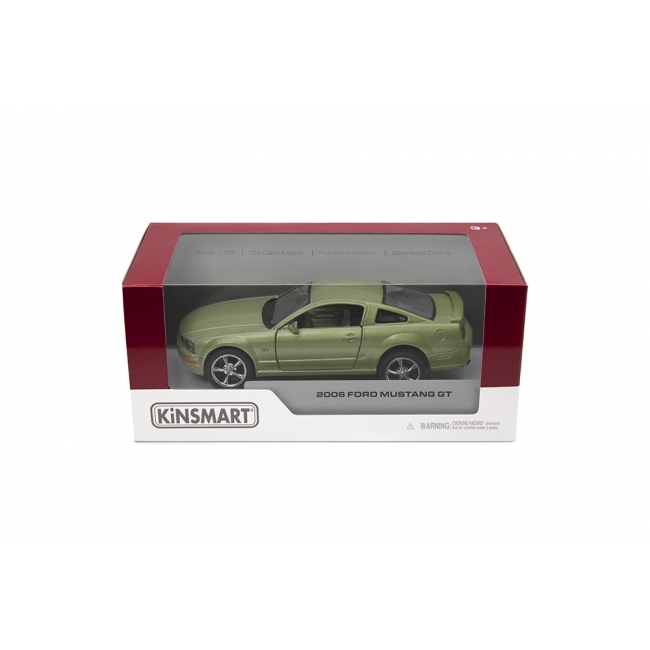 KINSMART Formgjuten modell 2006 Ford Mustang GT, scale 1:36