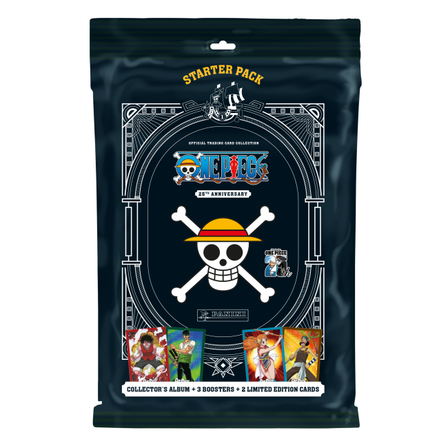 PANINI ONE PIECE Trading Cards 25th Anniversary Starter set