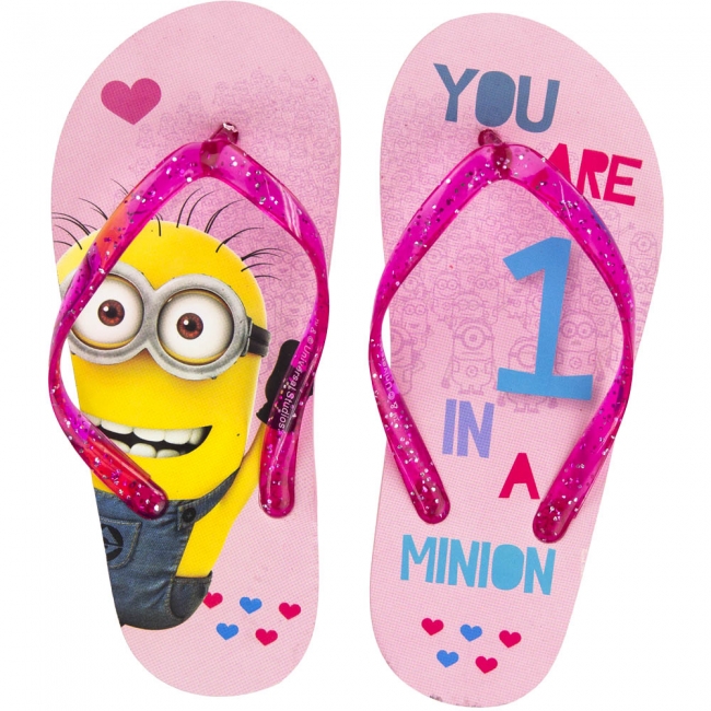 MINIONS flip flops "You are 1 in a Minion" 33/34