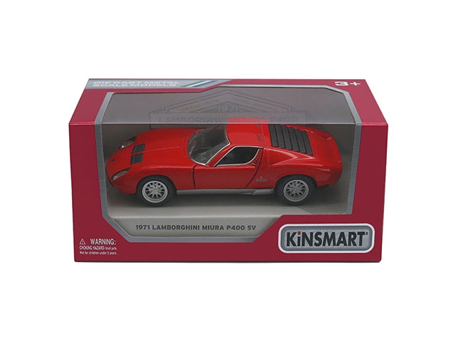 KINSMART Die-Cast model 1971 Lamborghini Miura, scale 1 | XS Leksaker