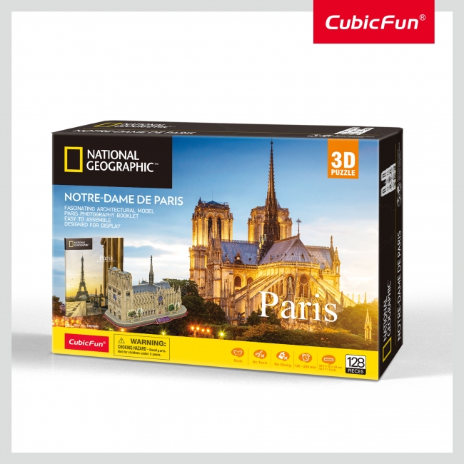 National Geographic 3D Puzzle Eiffel Tower Paris Architecture Model Kit